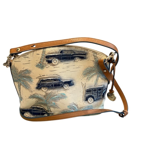 Brahmin Handbags - RARE!! Brahmin Blue Copa Cabana Mini Duxbury Crossbody Bag